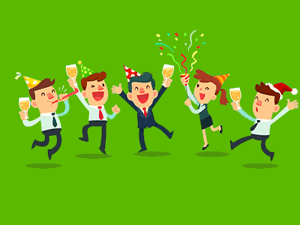 recruiters celebrating - being a recruiter is great