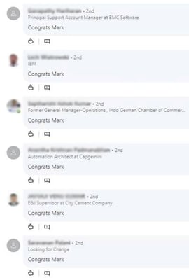 LinkedIn automated comments 