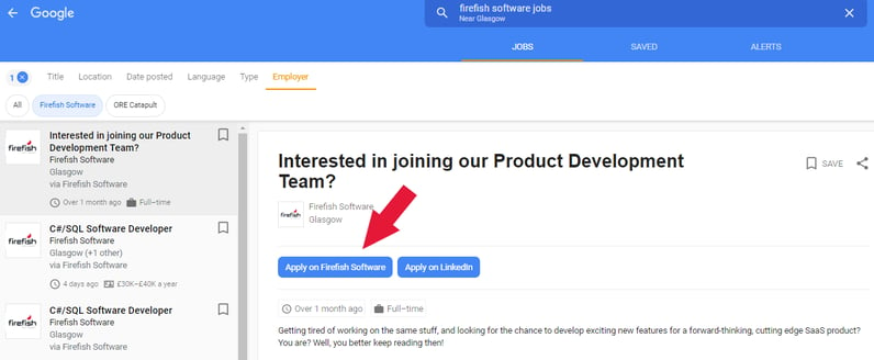 google for jobs screenshot 